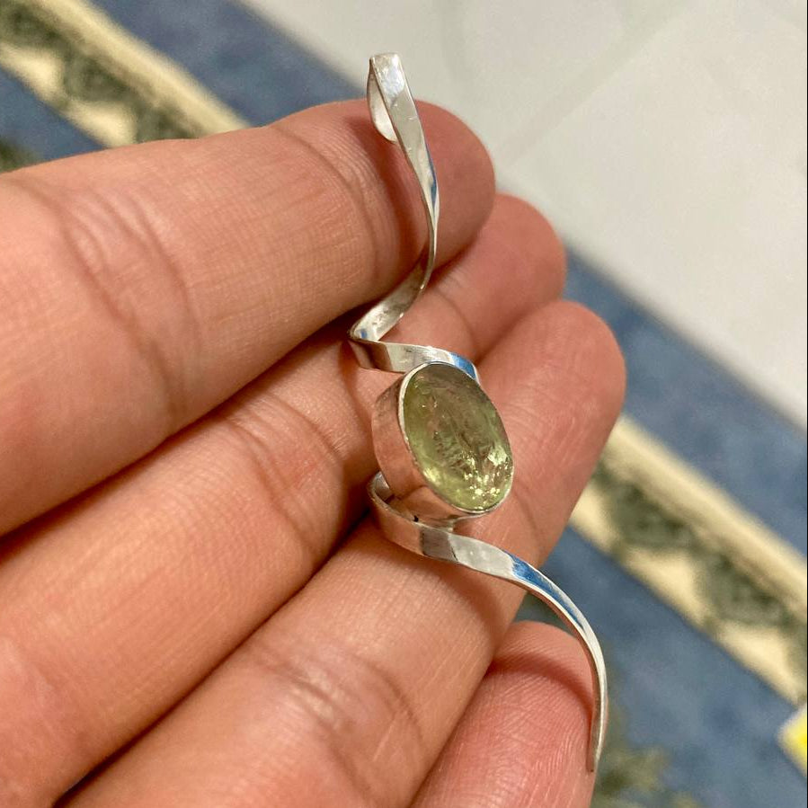 Heliodor Pendant with Silver