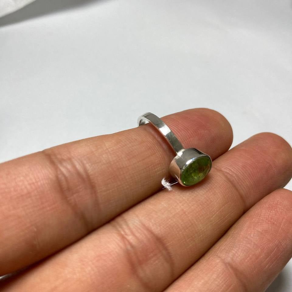 Peridot Silver Ring