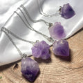 Lavender Amethyst Raw Pendant