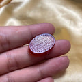 Carnelian Agate Gem with Ayatul Kursi Dhikr Carving