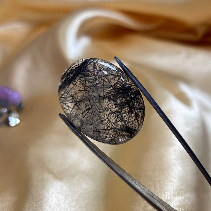 Black Rutilated Quartz Gemstone
