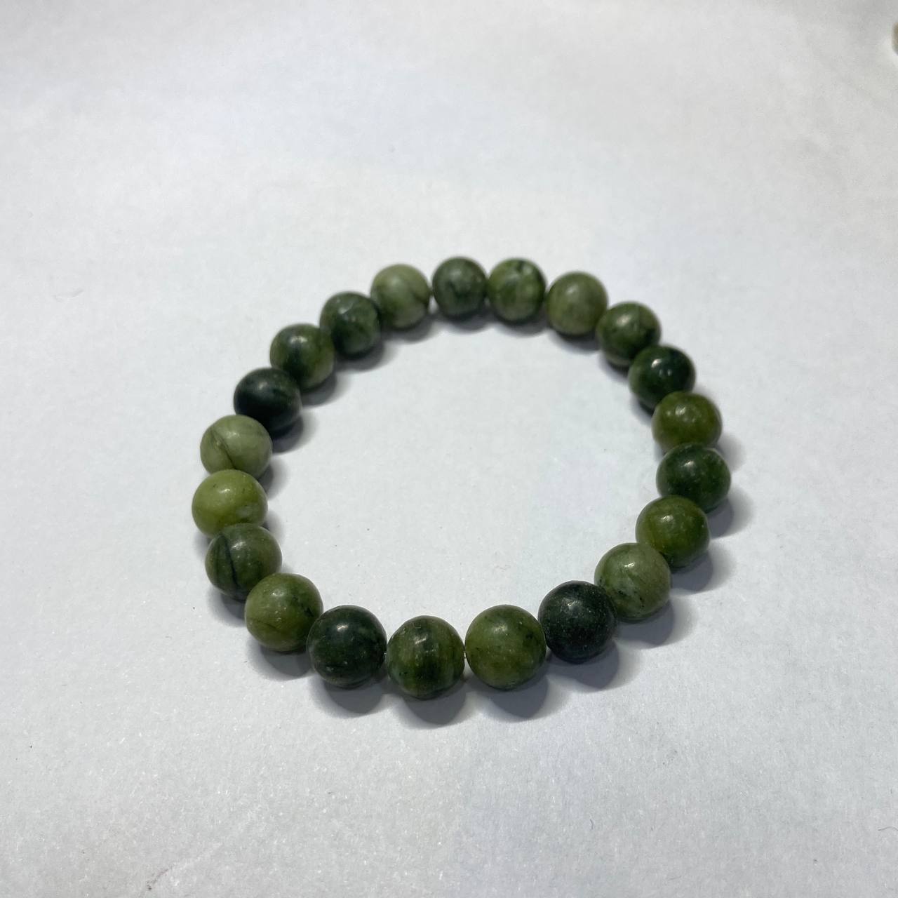 Green Jade Elastic Bracelet