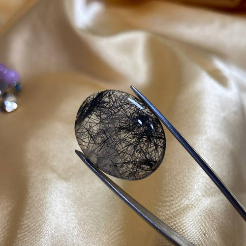 Black Rutilated Quartz Gemstone