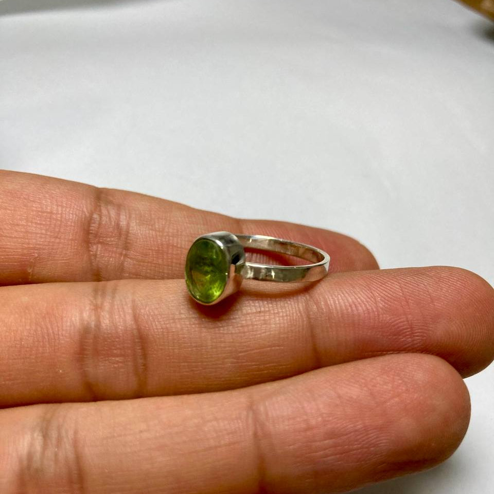 Peridot Silver Ring