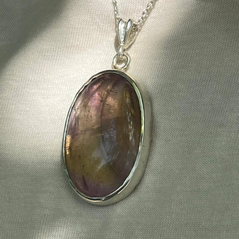 Ametrine Silver Pendant