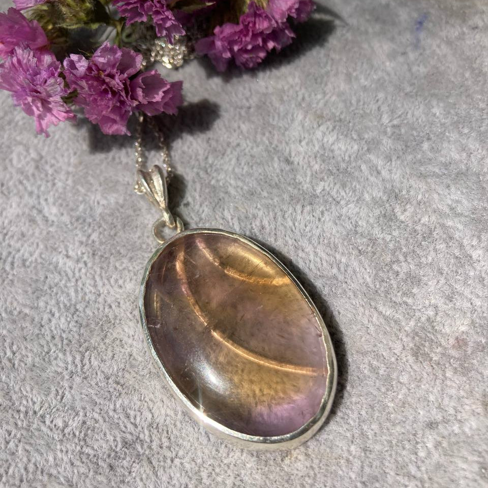 Ametrine Silver Pendant