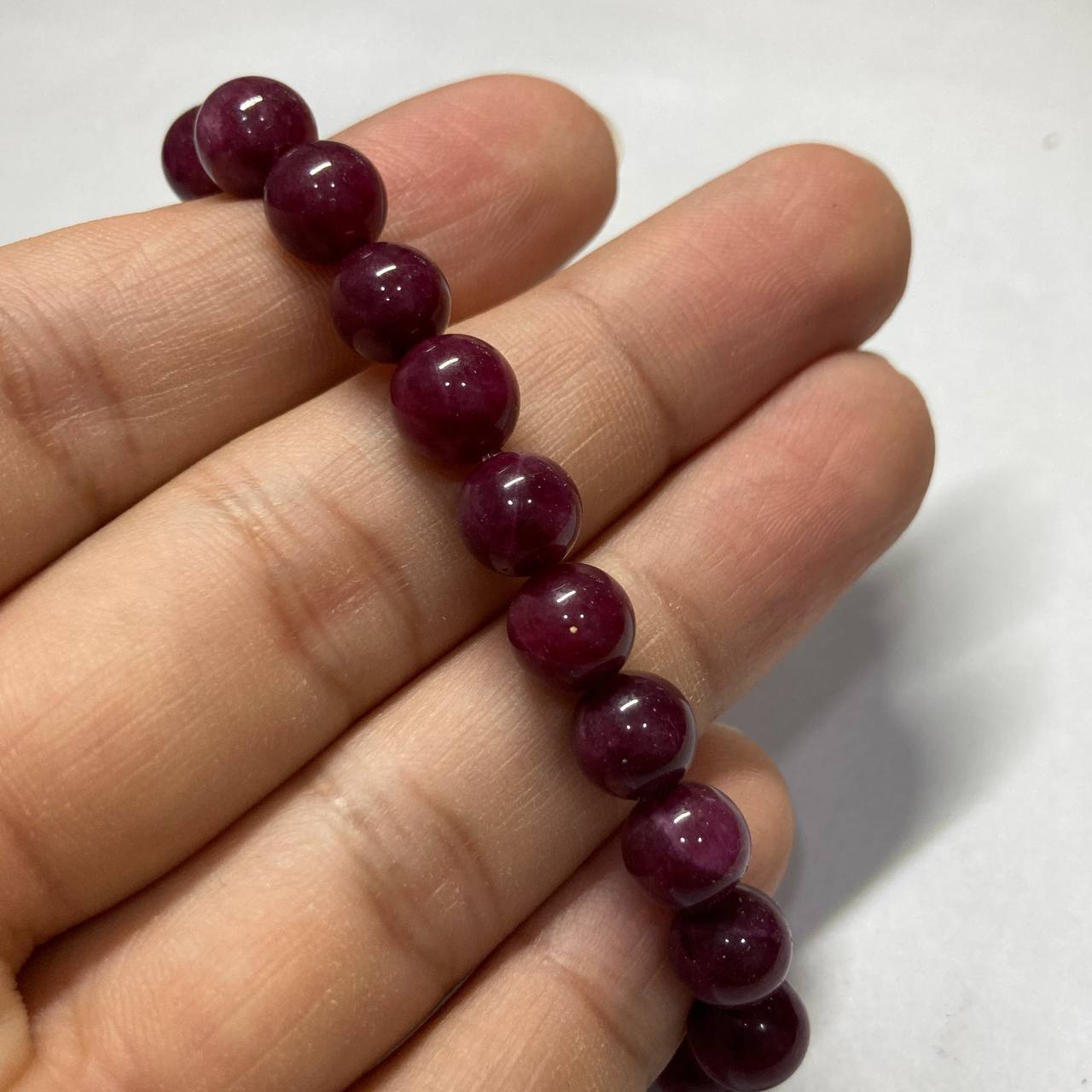 Red Garnet Elastic Bracelet