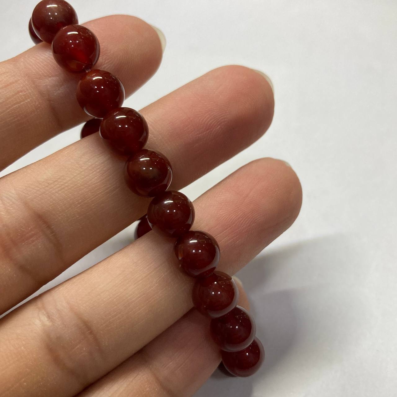 Red Agate Elastic Bracelet