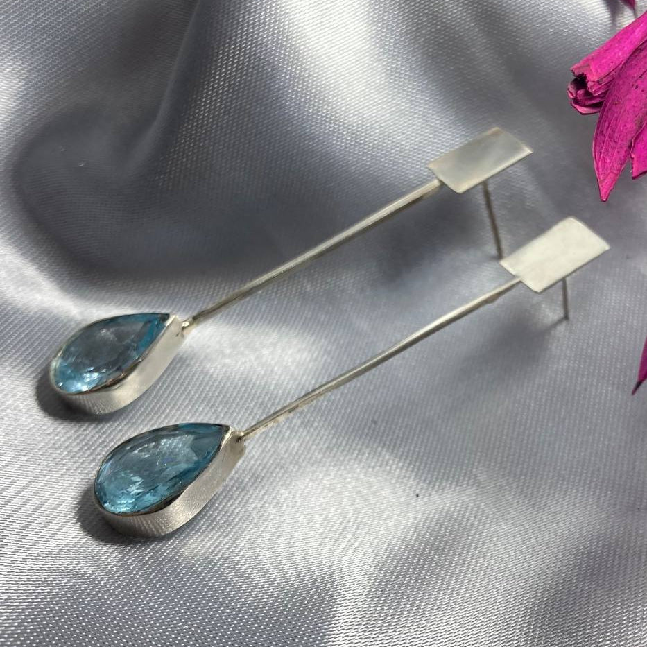 Blue Topaz Earrings