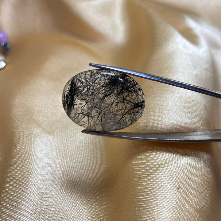 Black Rutilated Quartz Gemstone