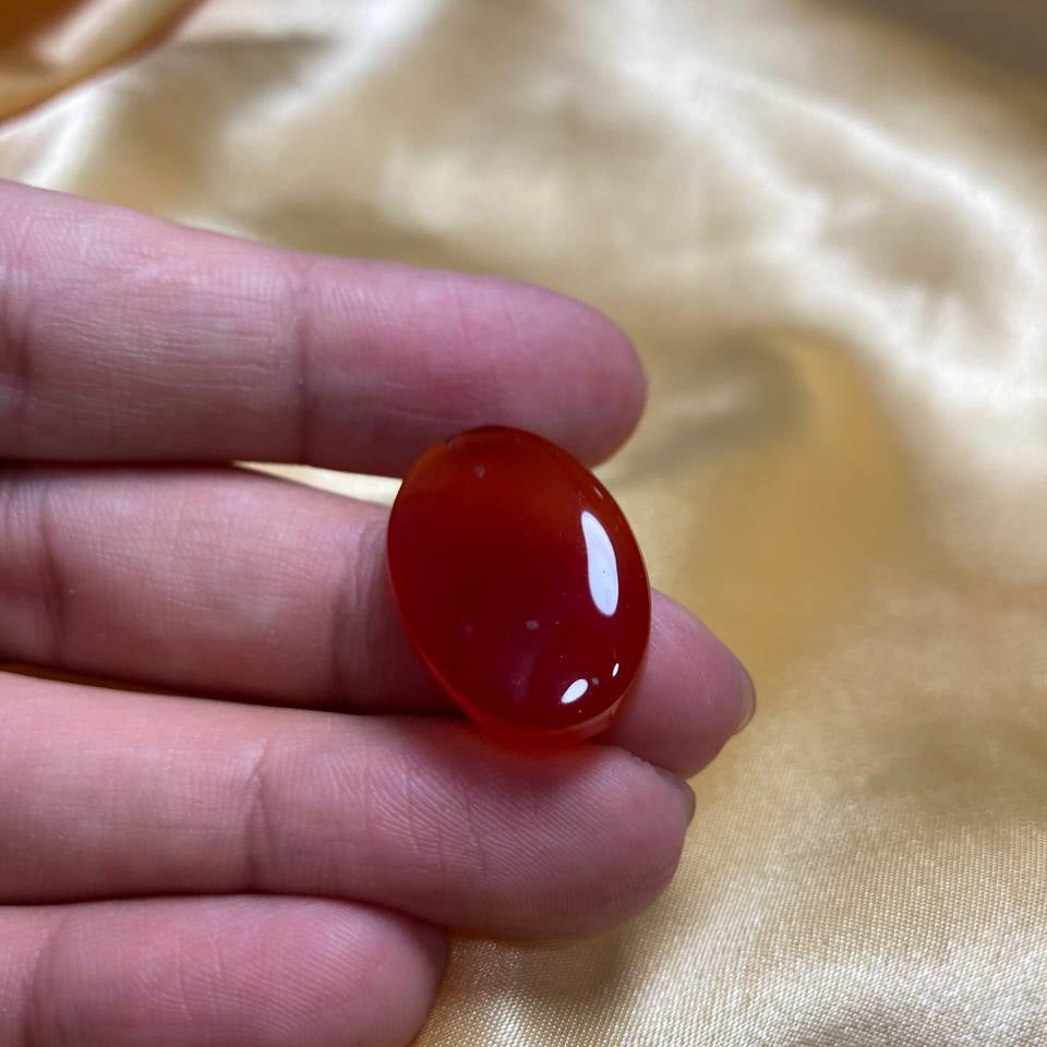 Carnelian Agate Gem with Ayatul Kursi Dhikr Carving