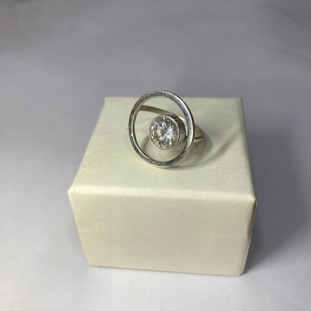 Moissanite Galaxy Design Handmade Silver Ring 3.6ct