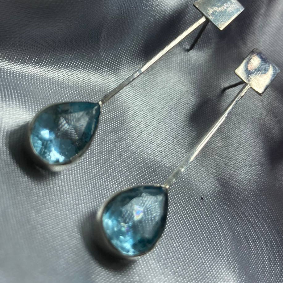 Blue Topaz Earrings