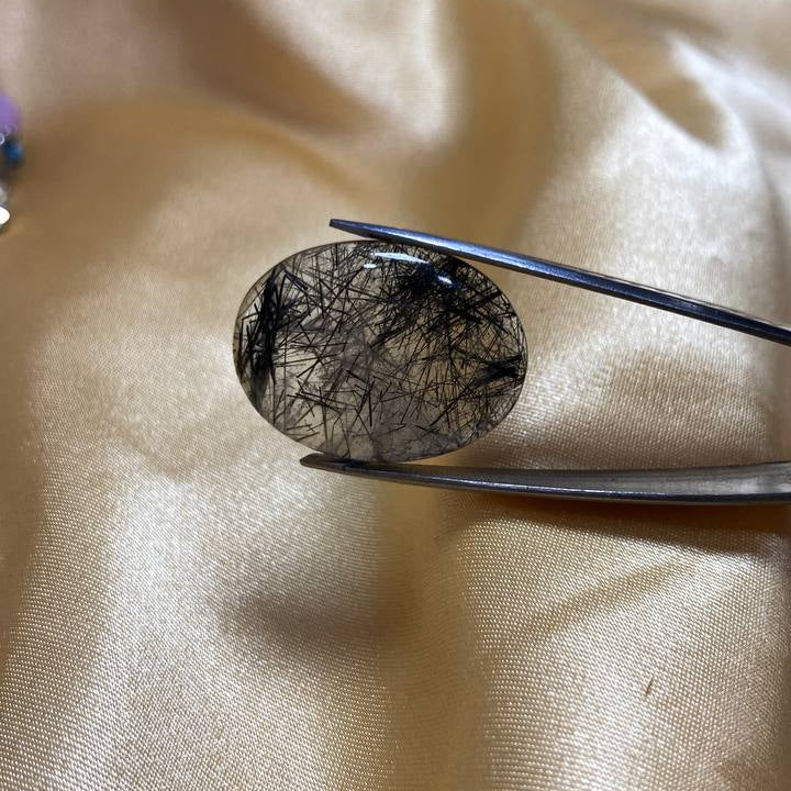 Black Rutilated Quartz Gemstone
