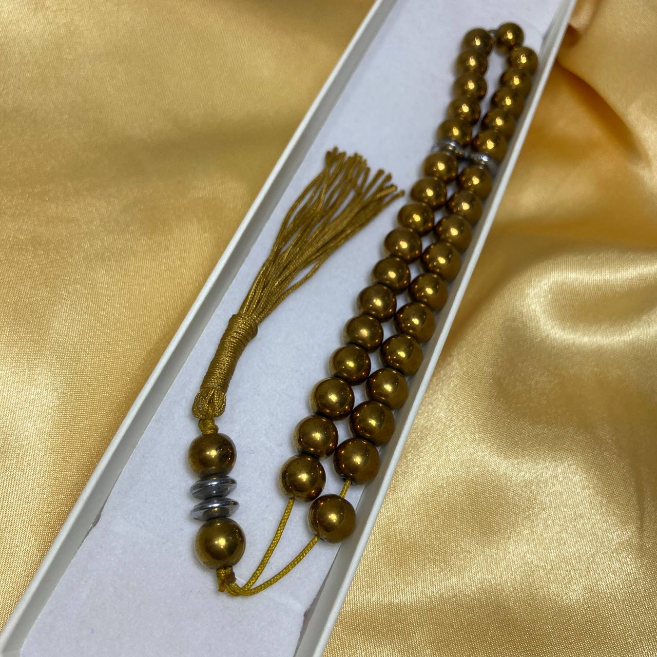 Golden Hematite 33 Beads Rosary