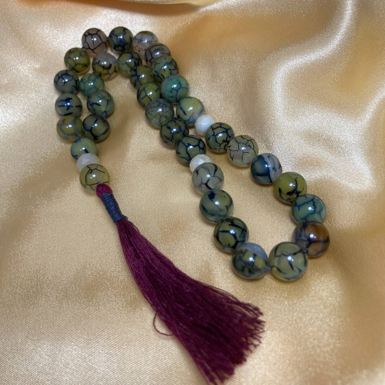 Dragon Agate 33 Beads Rosary