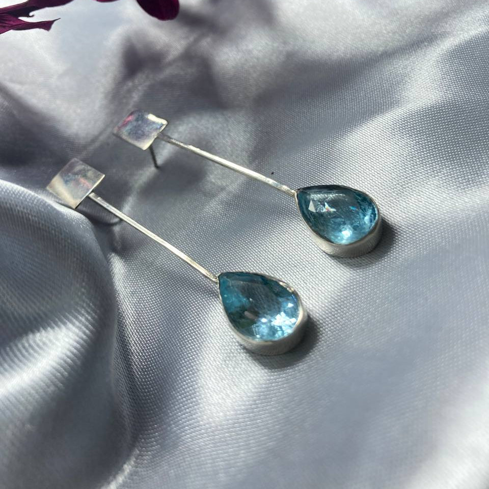 Blue Topaz Earrings