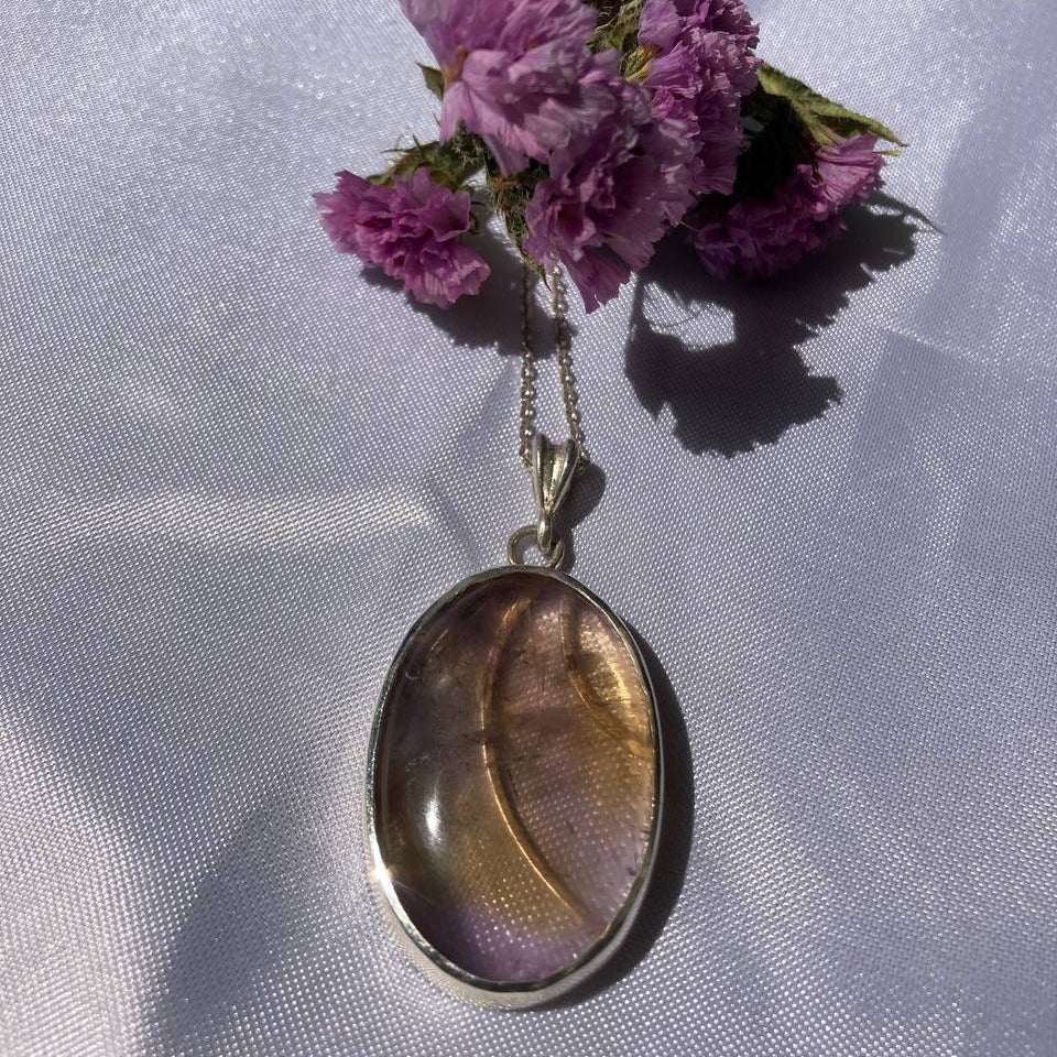 Ametrine Silver Pendant