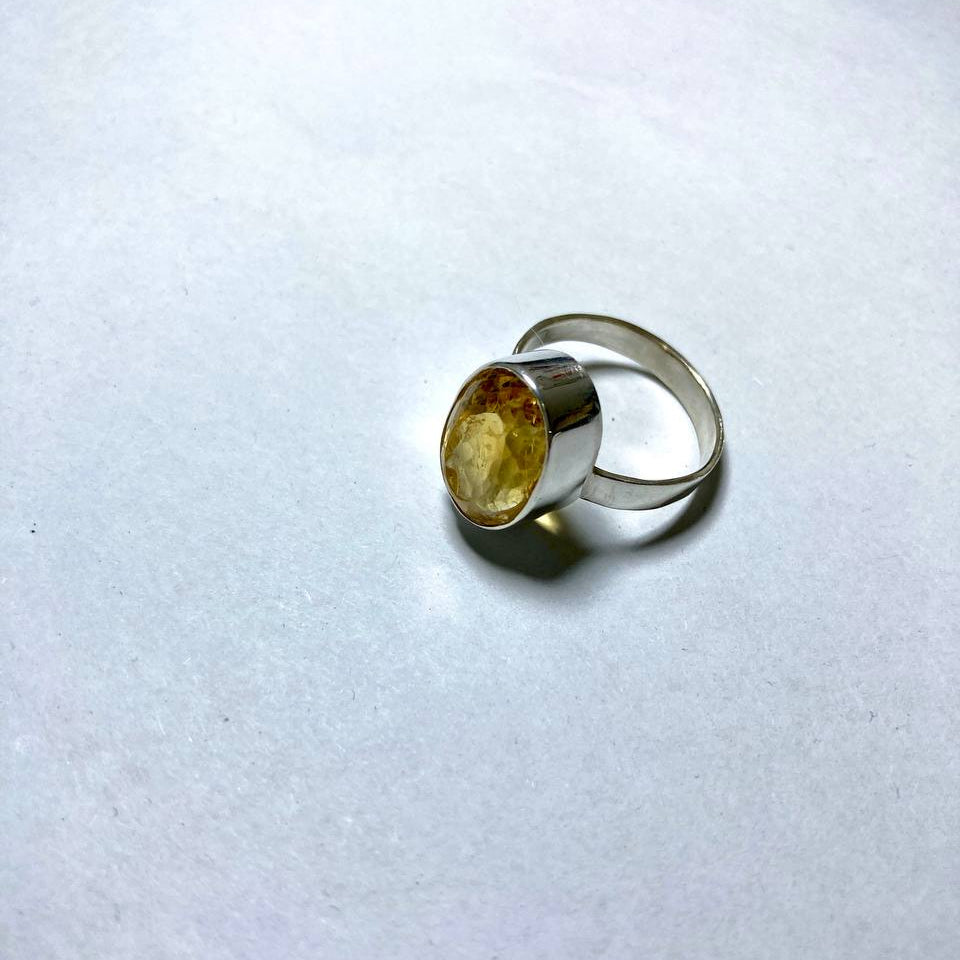 Citrine Silver Ring
