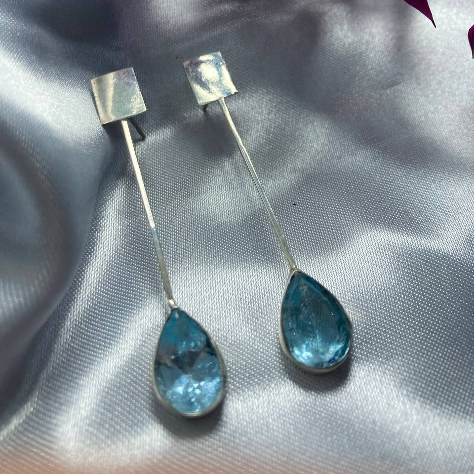 Blue Topaz Earrings